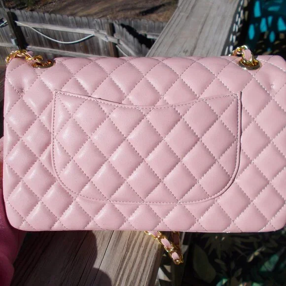 Quilted handbag pink - Picture 1 of 5